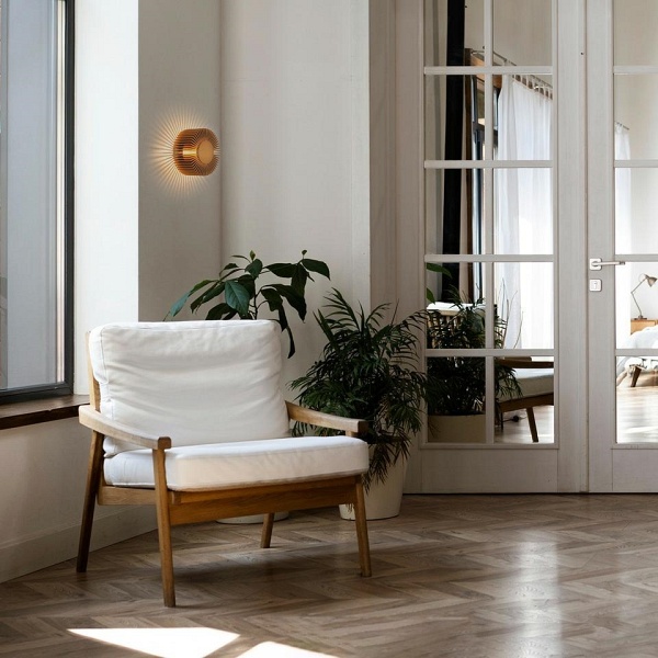 Lampa ścienna SUNNY złota - Moosee